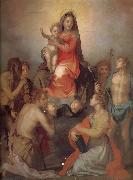 Andrea del Sarto The Virgin and Child with Saints painting